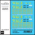 HO Scale Wheeling And Lake Erie Railway EMD GP35 108 NW Nose Patch Decal Set Fusion Scale Graphics