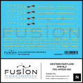 N Scale Western Maryland EMD BL2 Locomotives Decal Set Fusion Scale Graphics
