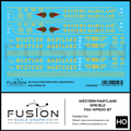 HO Scale Western Maryland EMD BL2 Locomotives Decal Set Fusion Scale Graphics