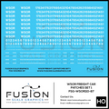 HO Scale Wisconsin & Southern WSOR White Freight Car Patching Decal Set V1 Fusion Scale Graphics