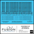 HO Scale Wisconsin & Southern WSOR Black Freight Car Patching Decal Set V2 Fusion Scale Graphics