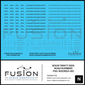 N Scale WSOR Trinity 5201 Road Numbering Decal Set Fusion Scale Graphics