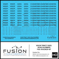 HO Scale WSOR Trinity 5201 Road Numbering Decal Set Fusion Scale Graphics