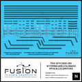 N Scale Wyoming and Colorado EMD FP7A FP7B Locomotive Decal Set Fusion Scale Graphics