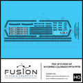 HO Scale Wyoming and Colorado EMD FP7A FP7B Locomotive Decal Set Fusion Scale Graphics