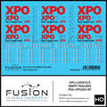 HO Scale XPO Semi Truck Trailer Decal Set Fusion Scale Graphics
