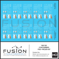 HO Scale YRC 53’ Containers Decal Set Fusion Scale Graphics