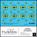 S Scale York Rail GW Logos V2 Decal Set Fusion Scale Graphics