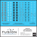 HO Scale CMHX ex AMTK Boxcar Patching Decal Set Fusion Scale Graphics