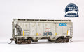 HO Scale 39' Trinity 3281 2-Bay Covered Hopper - Ready to Run -- GATX Corporation GACX #53815 (Weathered)