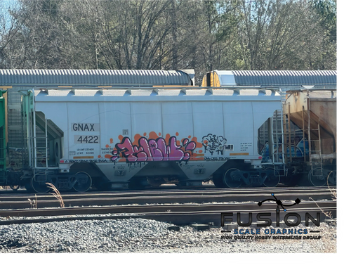 HO Scale GNAX Covered Hoppers Patching and Numbering Decal Set Sign Font Type Fusion Scale Graphics