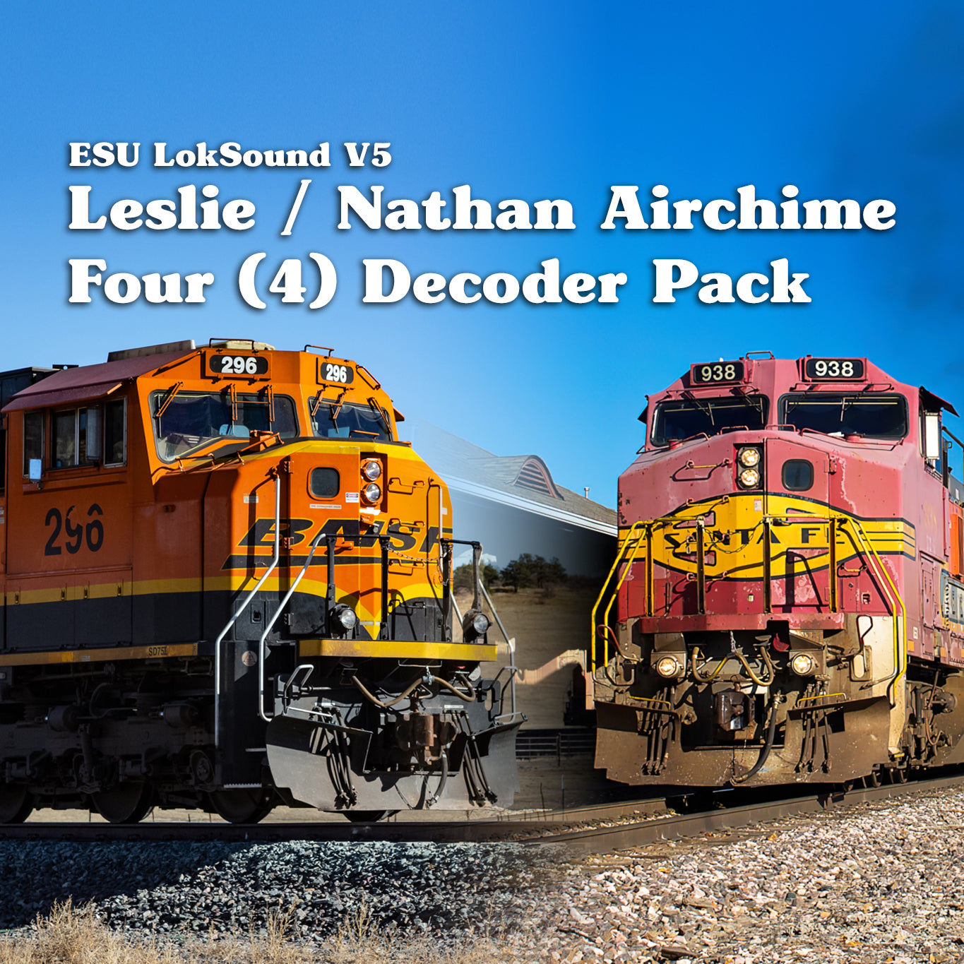 ESU LokSound V5 - Leslie / Nathan Airchime Horn Pack - Four (4) Decoder Pack