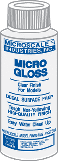 Microscale  Micro Coat Gloss Clear Finish 1oz Fusion Scale Graphics