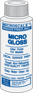Microscale  Micro Coat Gloss Clear Finish 1oz Fusion Scale Graphics