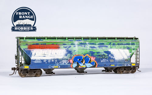 HO Scale InterMountain #50083 HO Scale ACF 4650 Covered Hopper MRL (Weathered)