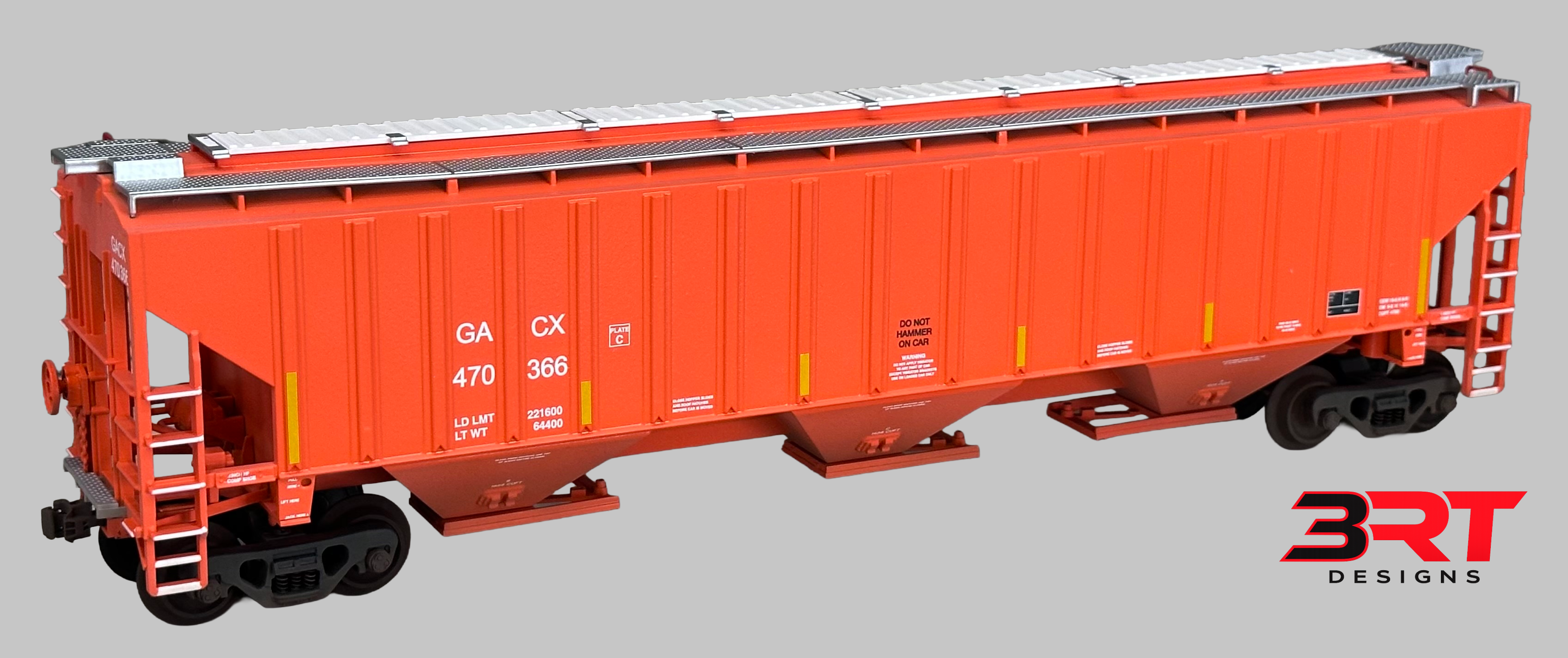 O Scale GACX 4750 Covered Hopper White Patching Decal Set