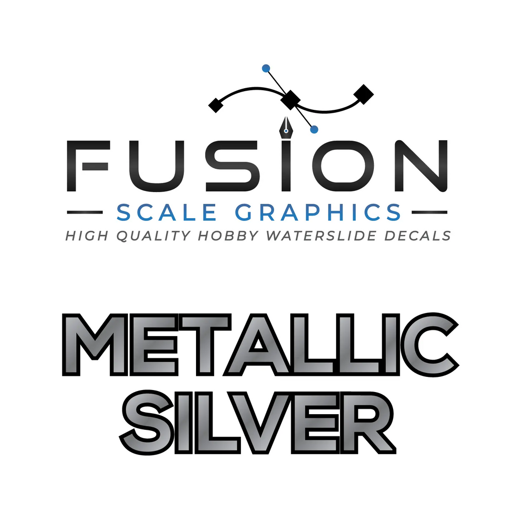 Metallic Gold 0.25mm Wide Siilver Stripe Decal Set Fusion Scale Graphics