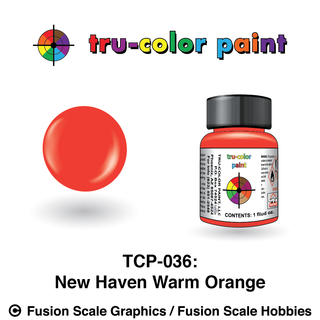 Tru Color Paint New Haven Warm Orange 1oz - TCP036