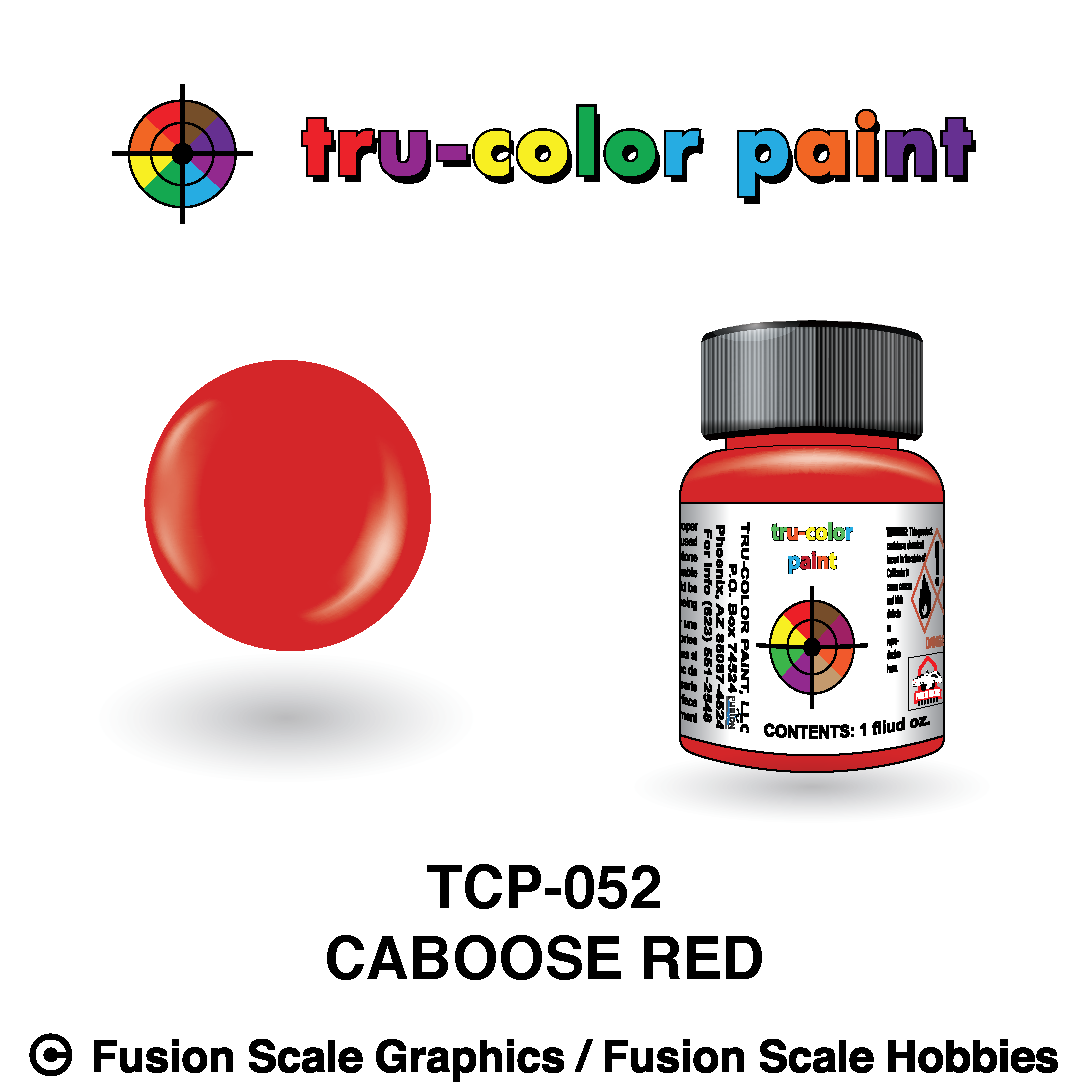 Tru Color Paint Caboose Red 1oz - 052