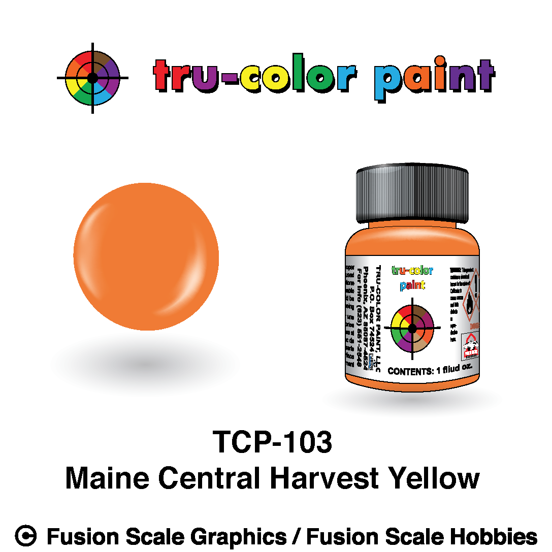 Tru Color Paint Maine Central Harvest Yellow 1oz - 103