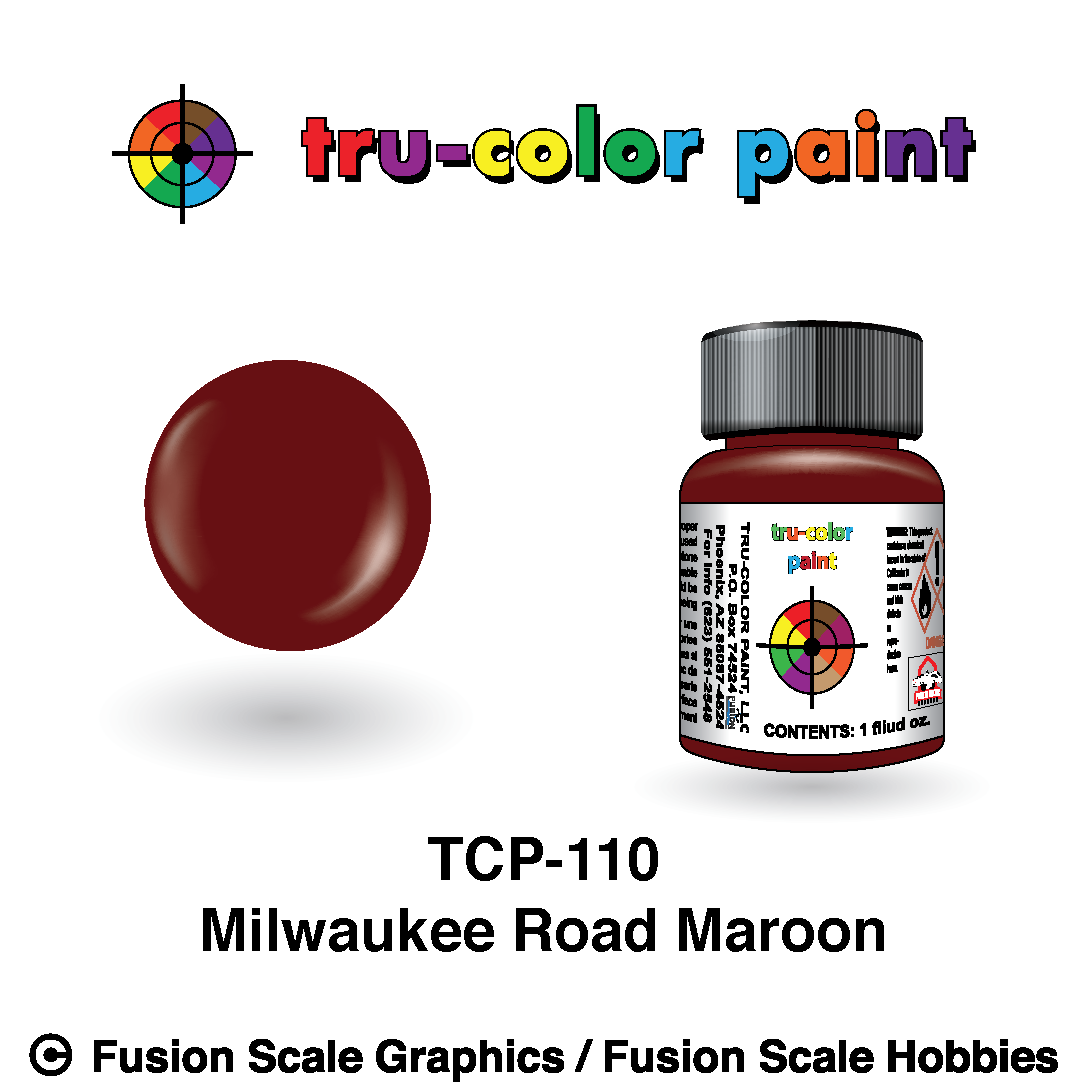 Tru Color Paint Milwaukee Road Maroon 1oz - 110