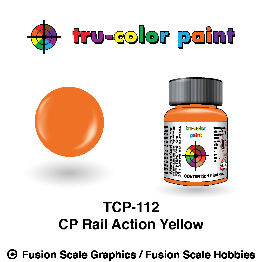 Tru Color Paint CP Rail Action Yellow 1oz - 112