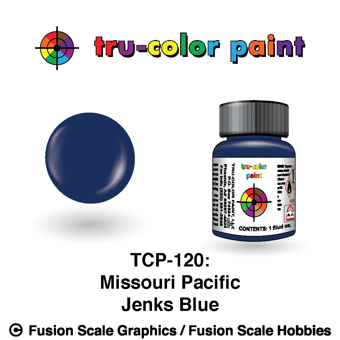 Tru Color Paint Missouri Pacific Jenks Blue 1oz - 120