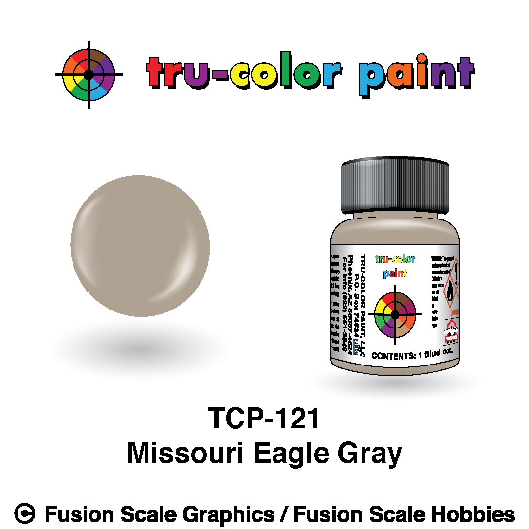 Tru Color Paint Missouri Eagle Gray 1oz - 121