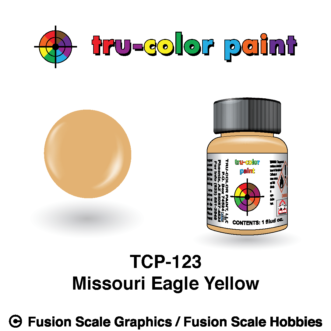 Tru Color Paint MIssouri Eagle Yellow 1oz - 123
