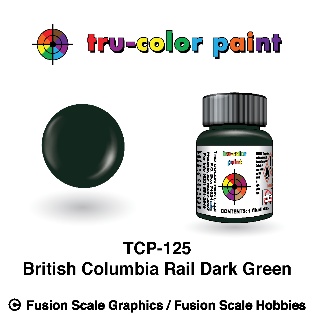 Tru Color Paint British Columbia Rail Dark Green 1oz - 125