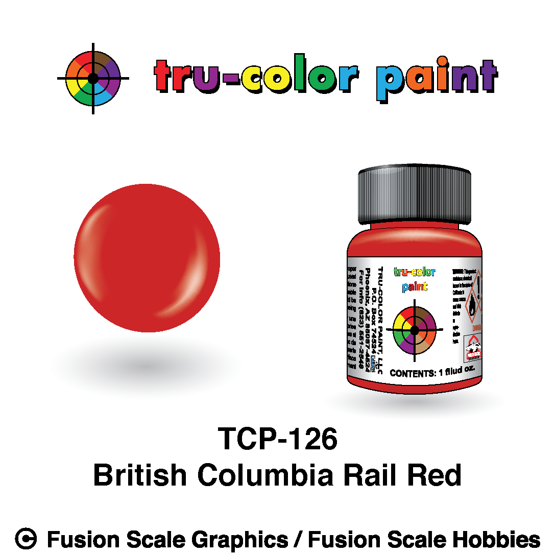 Tru Color Paint British Columbia Rail Red 1oz - 126