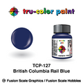 Tru Color Paint British Columbia Rail Blue 1oz - 127