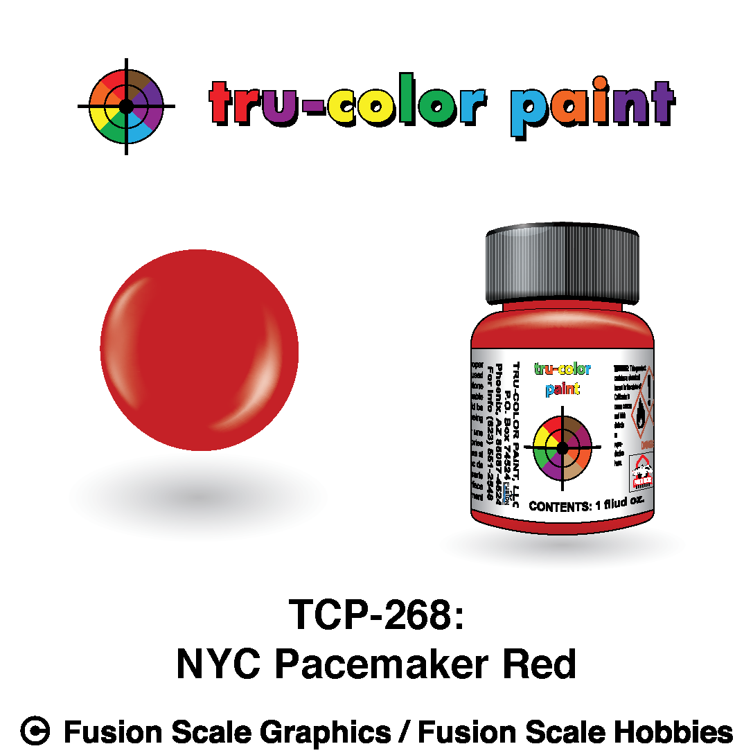 Tru Color Paint New York Central Pacemaker Red 1oz - 268