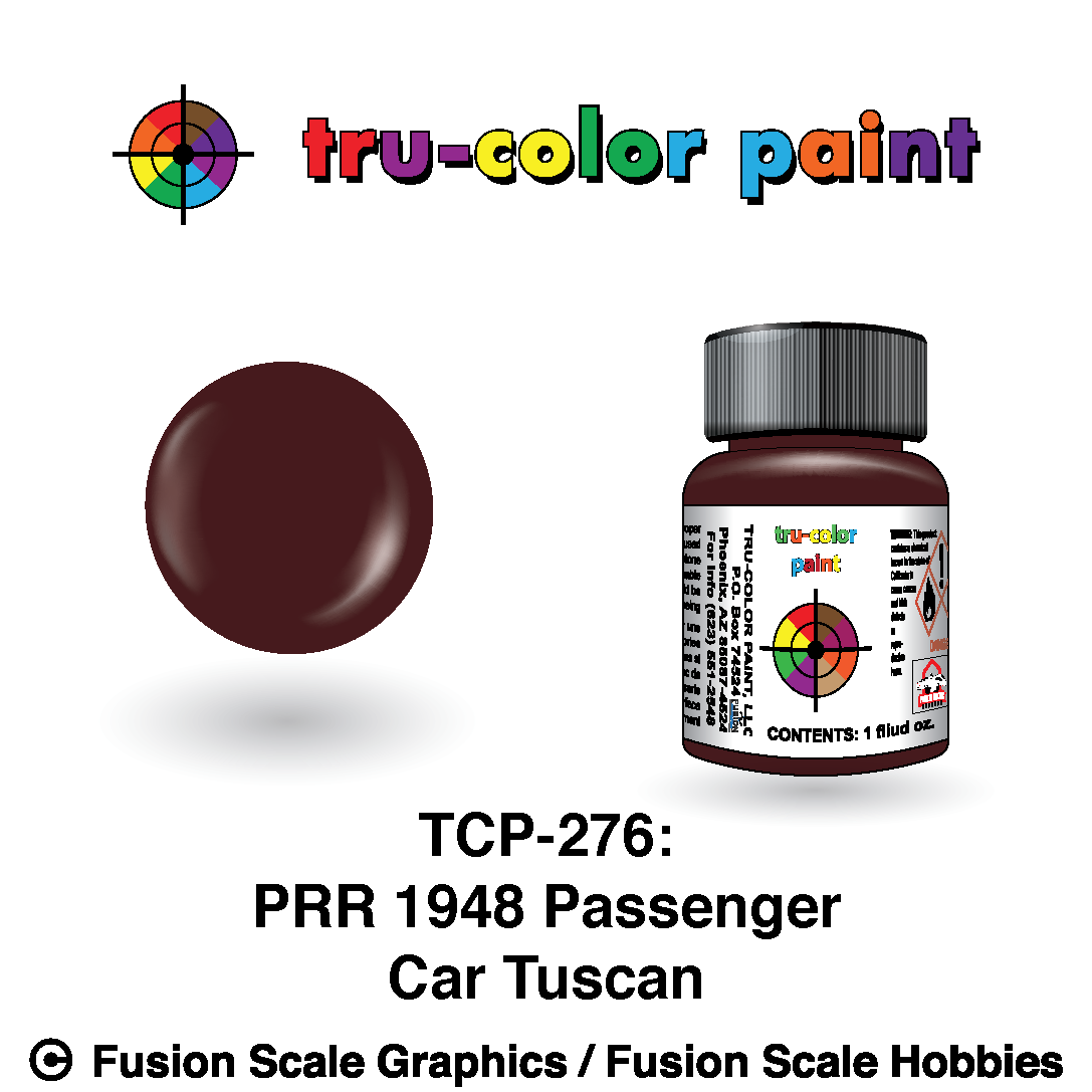 Tru Color Paint Pennsylvania 1948 Passenger Car Tuscan 1oz - 276