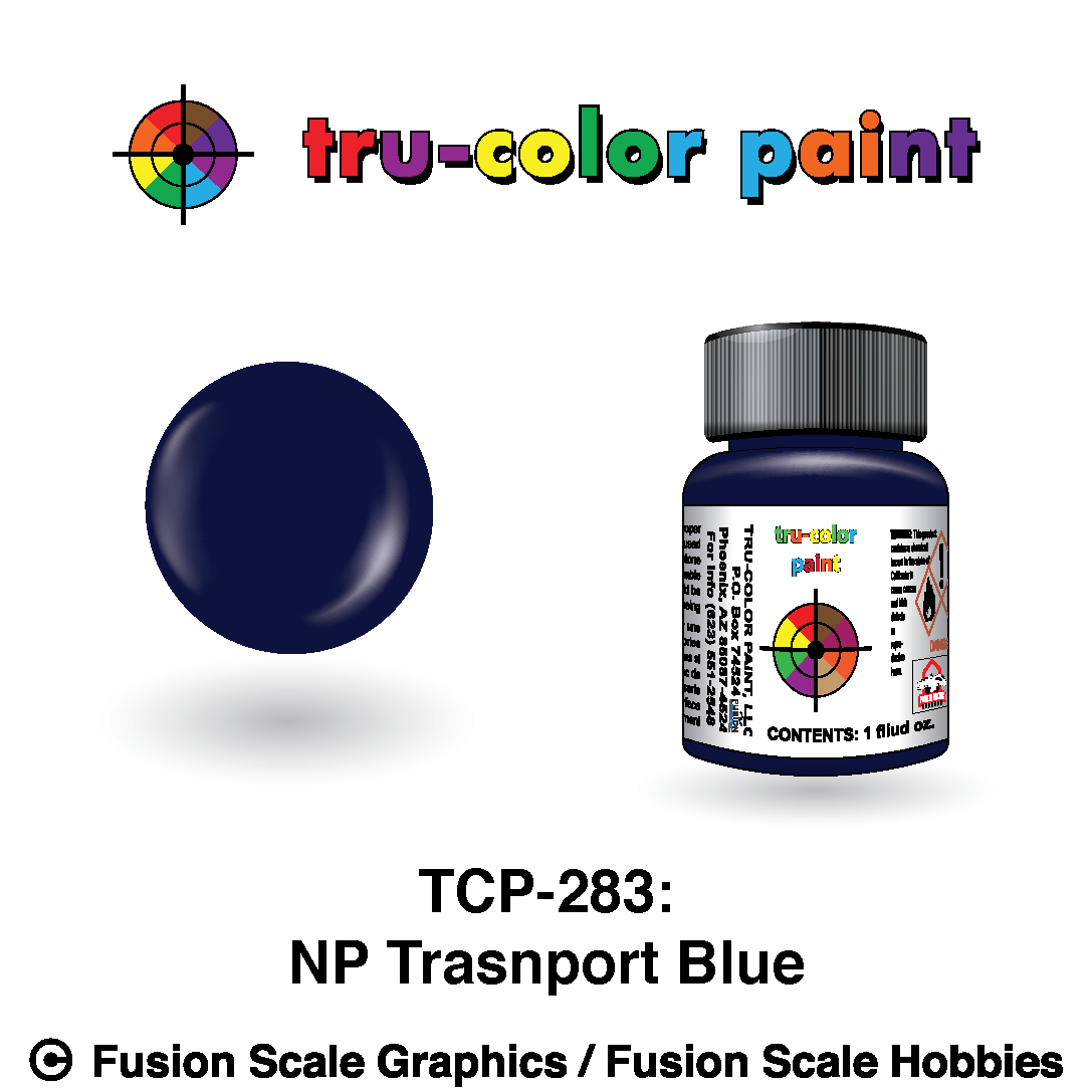 Tru Color Paint Northern Pacific Transport Blue 1oz - 283