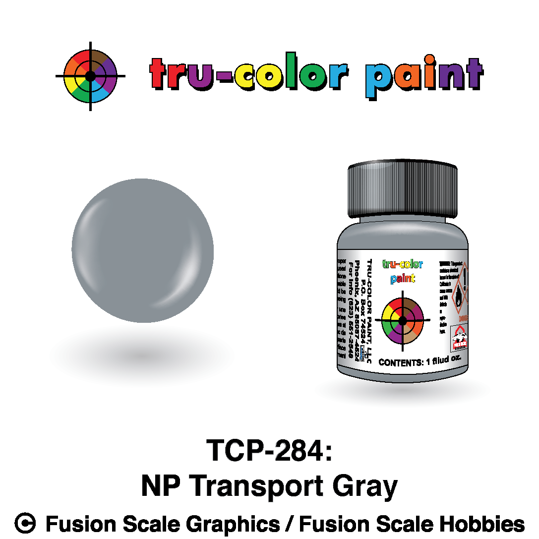 Tru Color Paint Northern Paciifc Transport Gray 1oz - 284