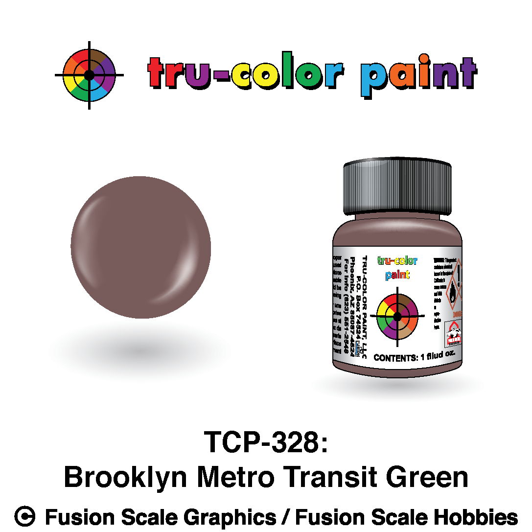 Tru Color Paint Brooklyn Metro Transit Green 1oz - 328