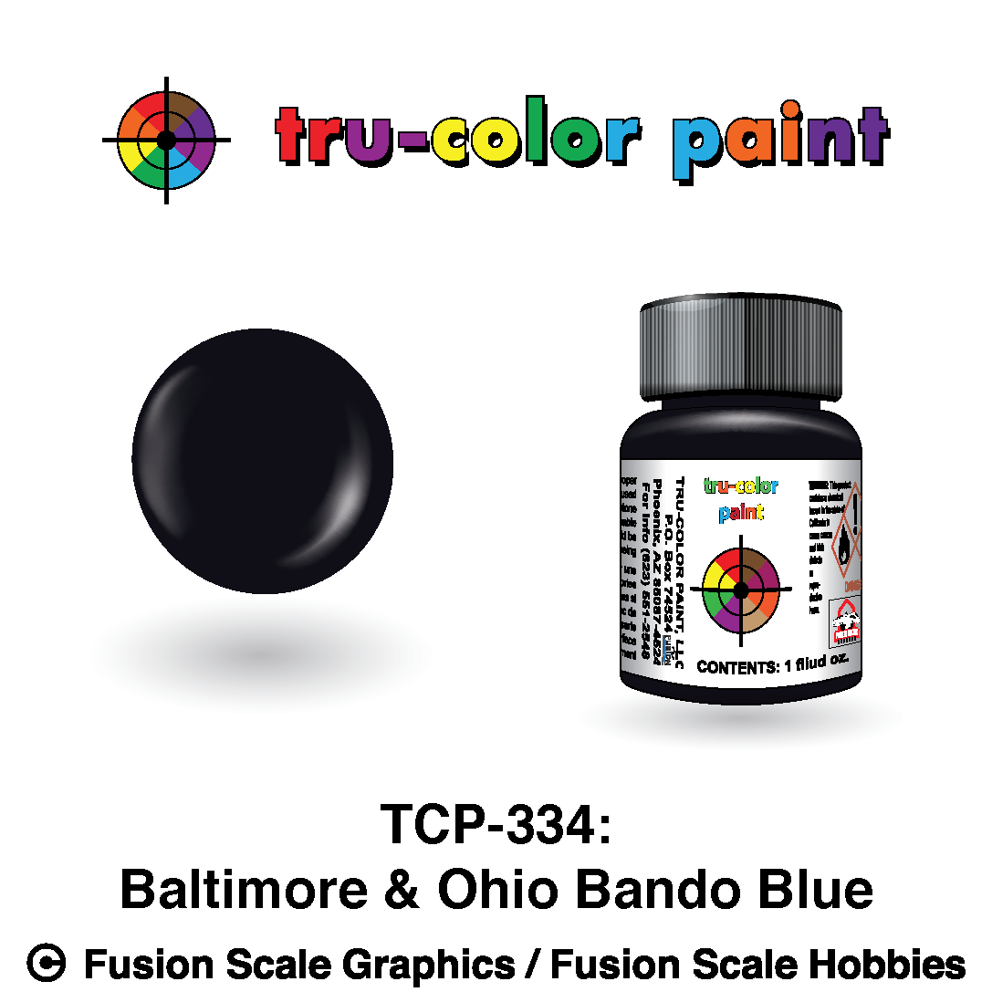 Tru Color Paint Baltimore & Ohio Bando Blue 1oz - 334