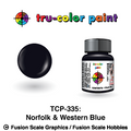 Tru Color Paint Norfolk & Western Blue 1oz - 335
