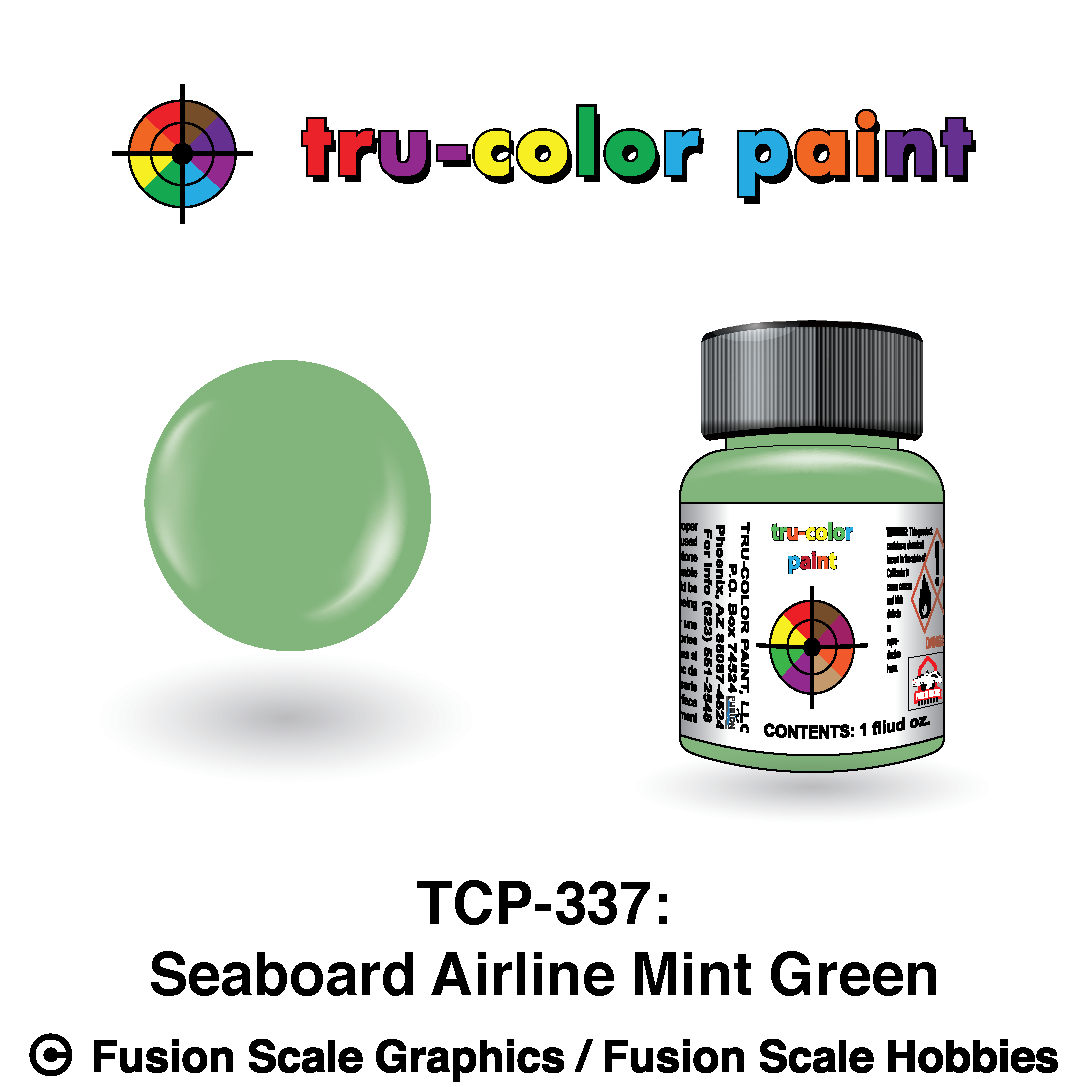 Tru Color Paint Seaboard Airline Mint Green 1oz - 337