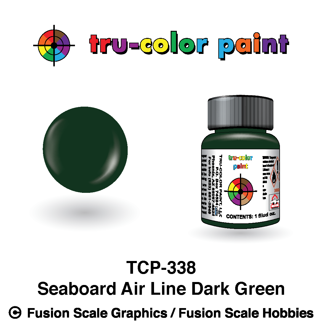 Tru Color Paint Seaboard Air Line Dark Green 1oz - 338