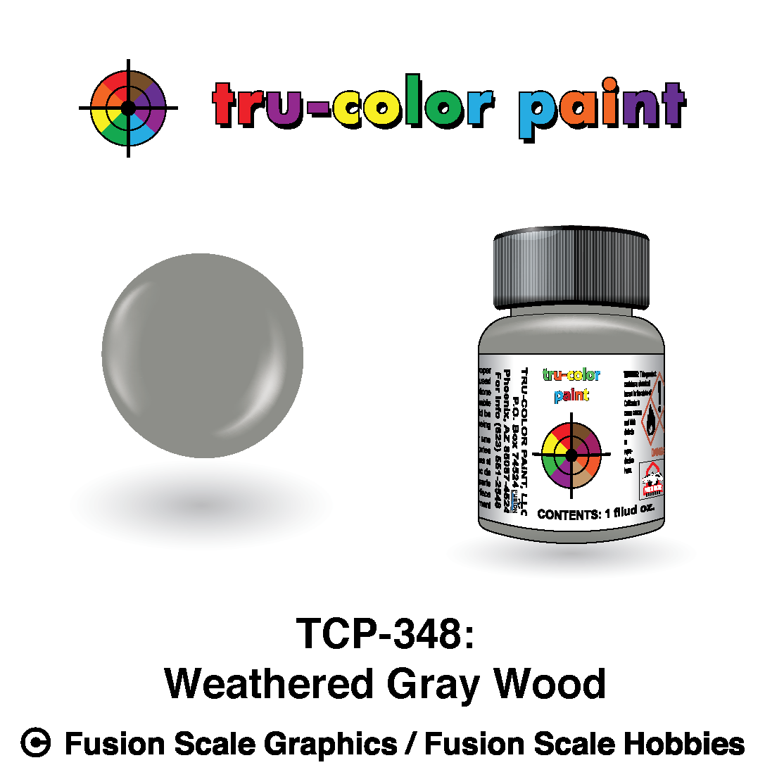 Tru Color Paint Weathered Gray Wood 1oz - 348