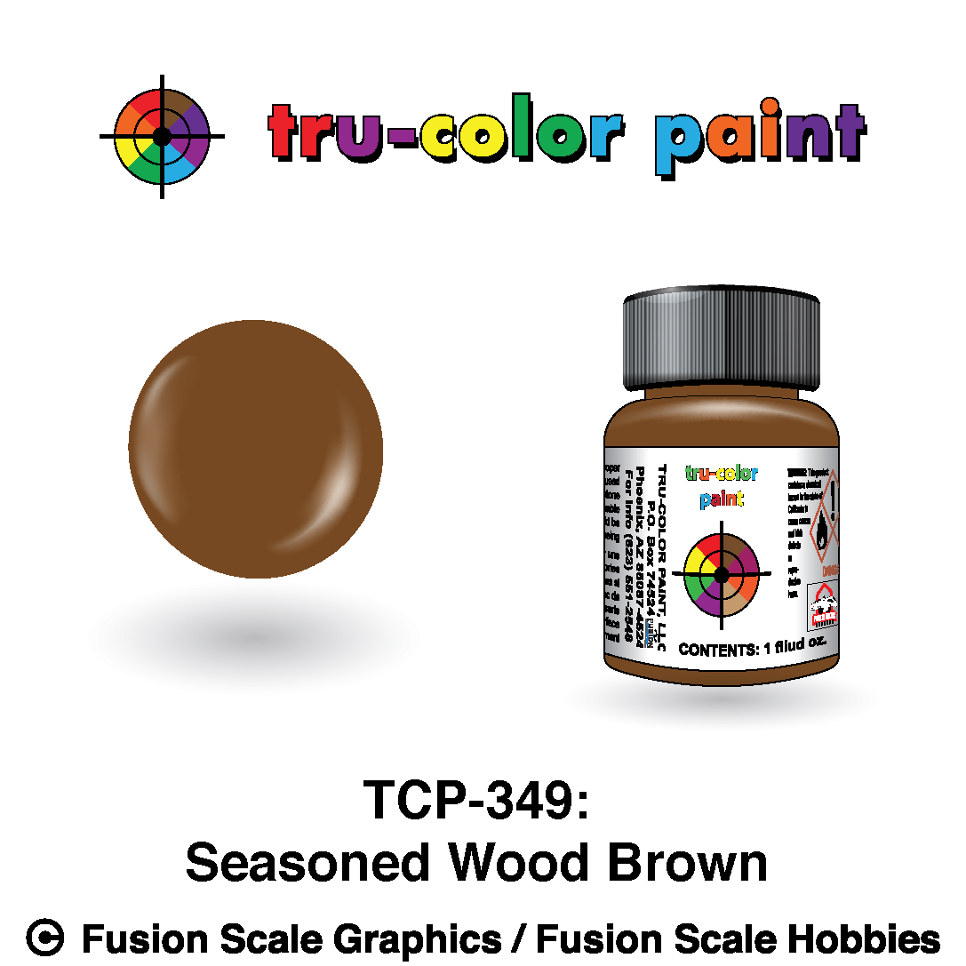 Tru Color Paint Seasoned Brown Wood 1oz - 349