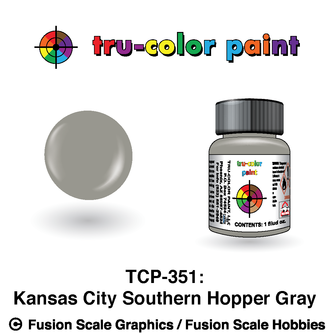 Tru Color Paint Kansas City Southern Hopper Gray 1oz - 351