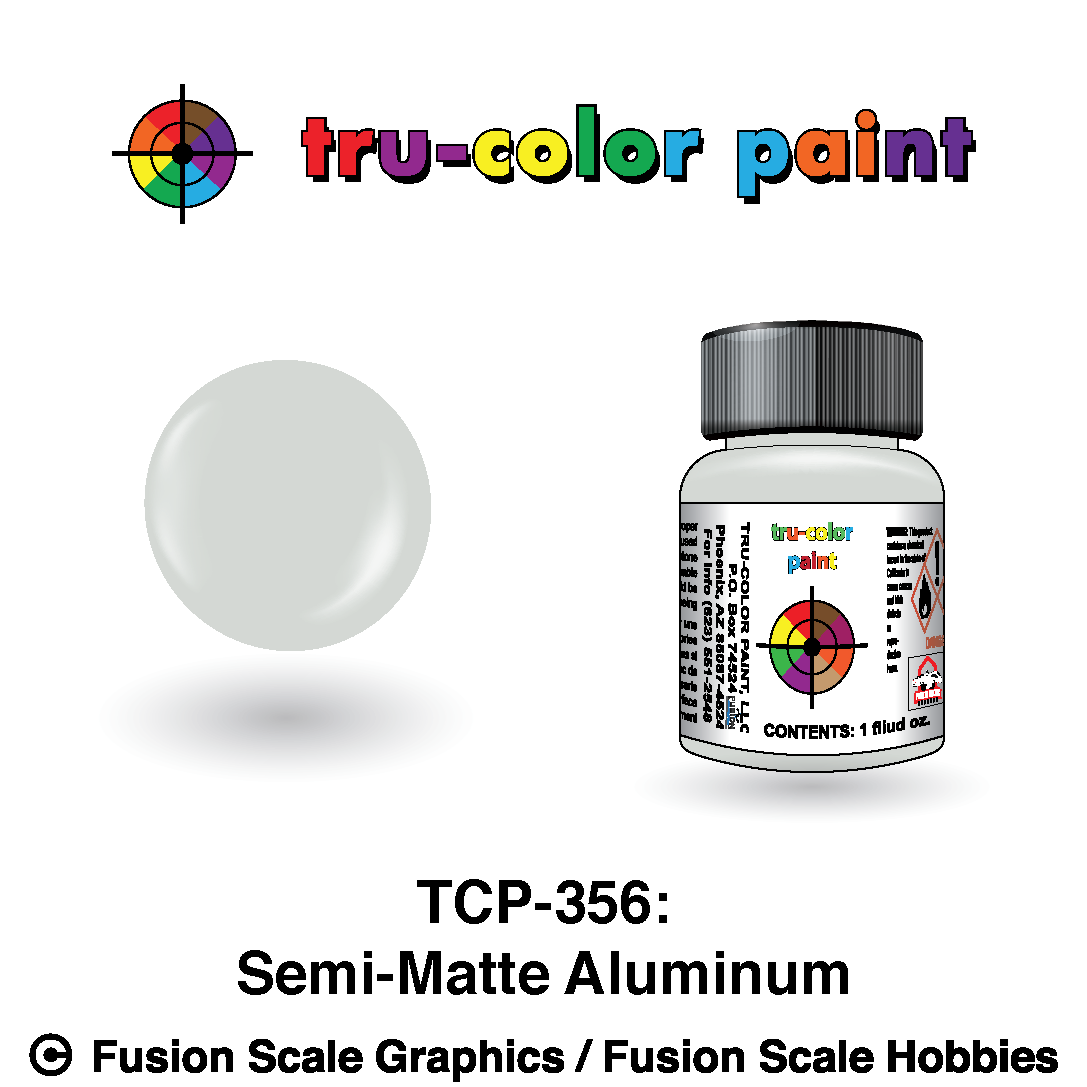 Tru Color Paint Semi-Matte Aluminum 1oz - 356