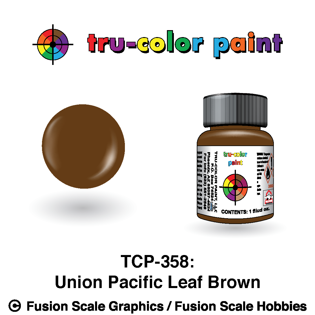 Tru Color Paint Union Pacific Leaf Brown 1 oz. - 358