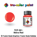 Tru Color Paint Metra Red 1oz Bottle - 361