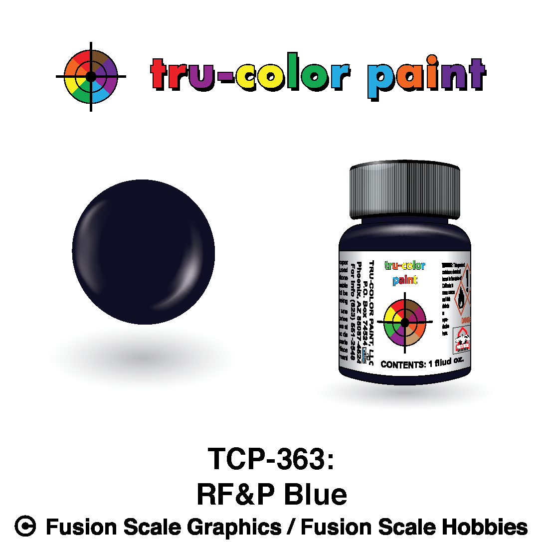 Tru Color Paint Richmond, Fredericksburg and Potomac Blue 1oz - 363