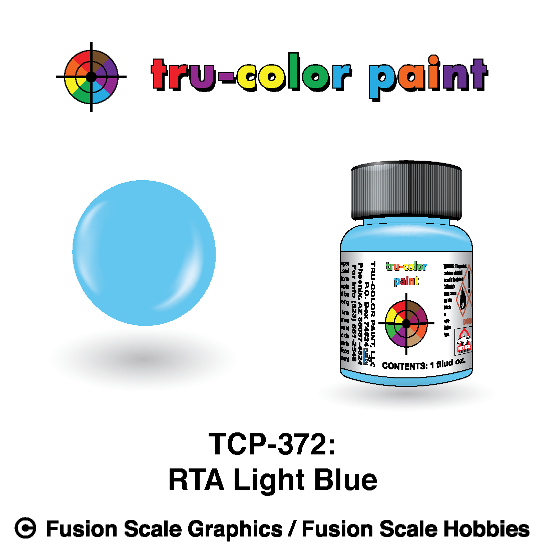 Tru Color Paint RTA Light Blue 1oz - 372