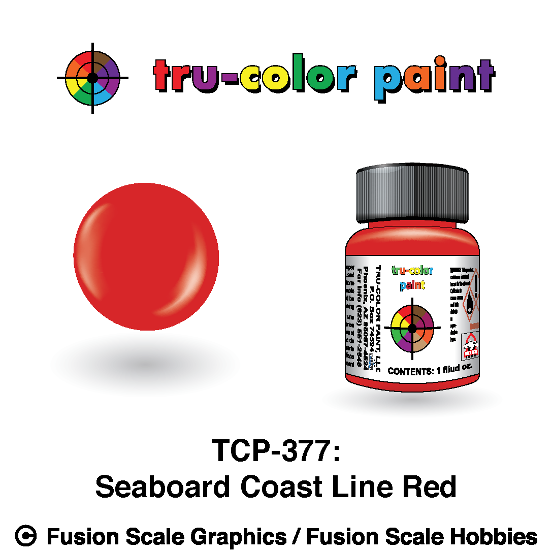 Tru Color Paint Seaboard Coast Line Red  1oz - 377